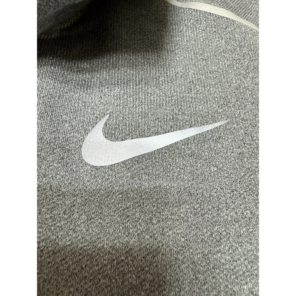 Nike Running Dri-FIT 1/4 Zip Pullover Gray‎ Long Sleeve Men's L